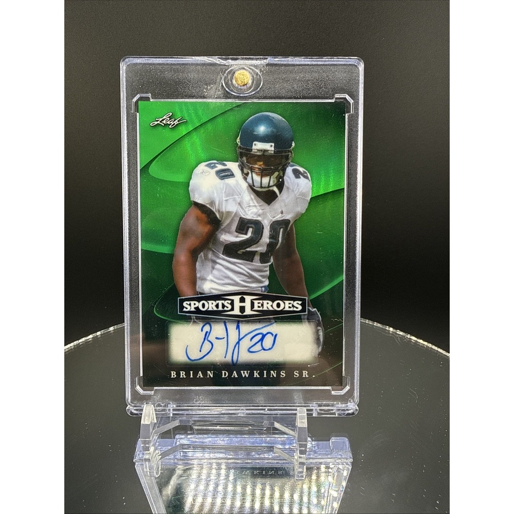 2026 Leaf Sports Heroes Brian Dawkins Auto /7 BA-BD1 Eagles HOF SSP